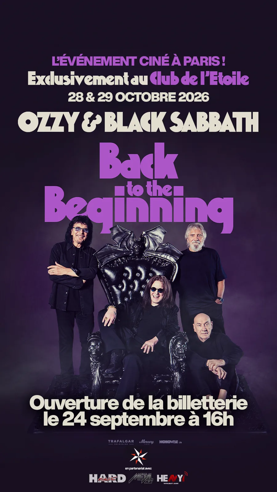 Affiche d'Ozzy & Black Sabbath : Back to the Beginning