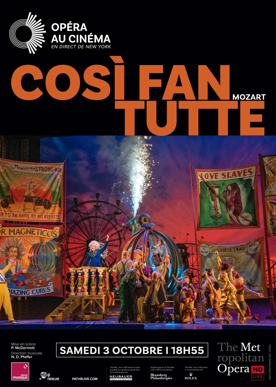 Affiche de Così fan tutte au Metropolitan Opera