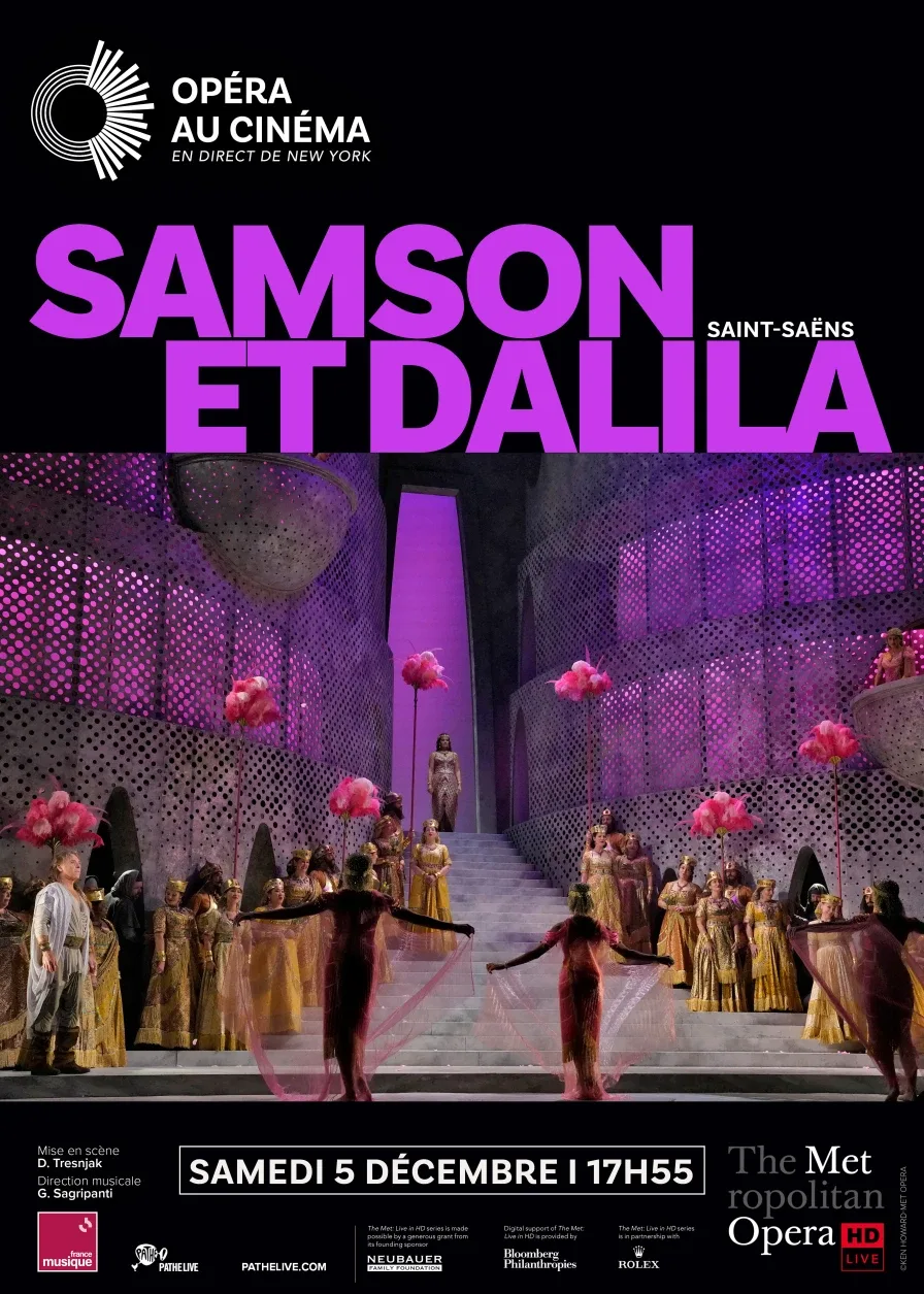 Affiche de Samson et Dalila au Metropolitan Opera